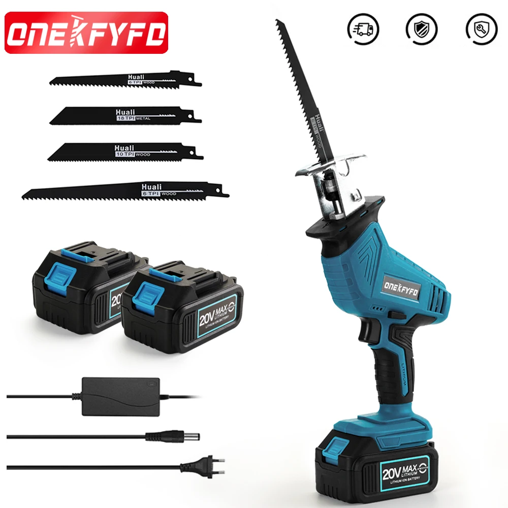 Cordless Reciprocating Saw Adjustable Speed Chainsaw Wood Metal Chain Rechargeable Circular Saw for Makita 18V Battery
Cordless Reciprocating Saw Adjustable Speed Chainsaw Wood Metal Chain Rechargeable Circular Saw for Makita 18V Battery