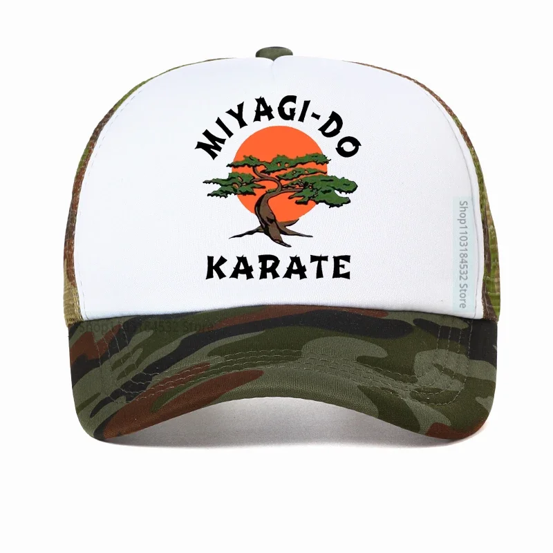 

Miyagi Do Jo Trucker Caps Inspired By Karate Kid Funny Baseball Cap Martial Art Retro Cool Men hat Mesh Visor Outdoor Sun Hats