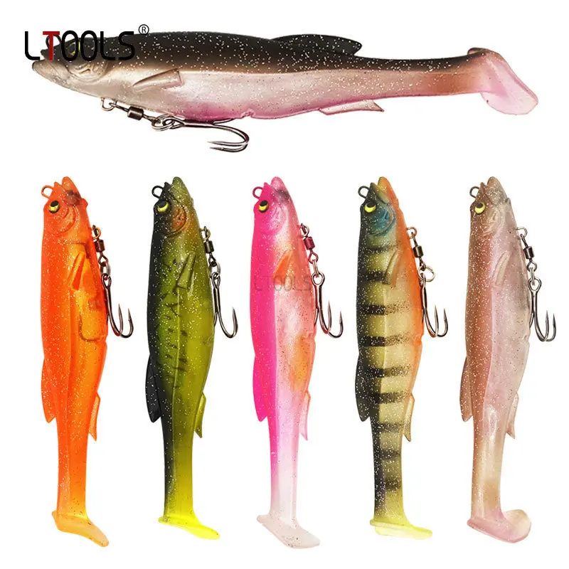 Luya Bait Lead-free T-tail Fish 12.5cm/21g Rotating Ring Double Loop Three Hook with Magnet Soft Fish Fishing on Sea Vessels
Luya Bait Lead-free T-tail Fish 12.5cm/21g Rotating Ring Double Loop Three Hook with Magnet Soft Fish Fishing on Sea Vessels