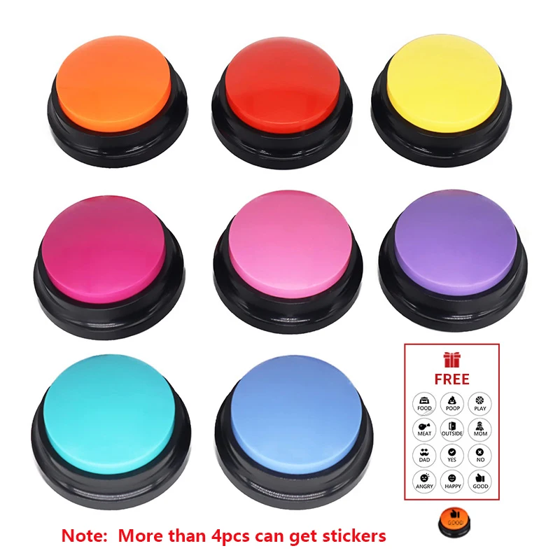 Voice Recording Button Dog Buttons for Communication Pet Training Buzzer 30 Second Record Playback Funny Gift for Study Office
Voice Recording Button Dog Buttons for Communication Pet Training Buzzer 30 Second Record Playback Funny Gift for Study Office