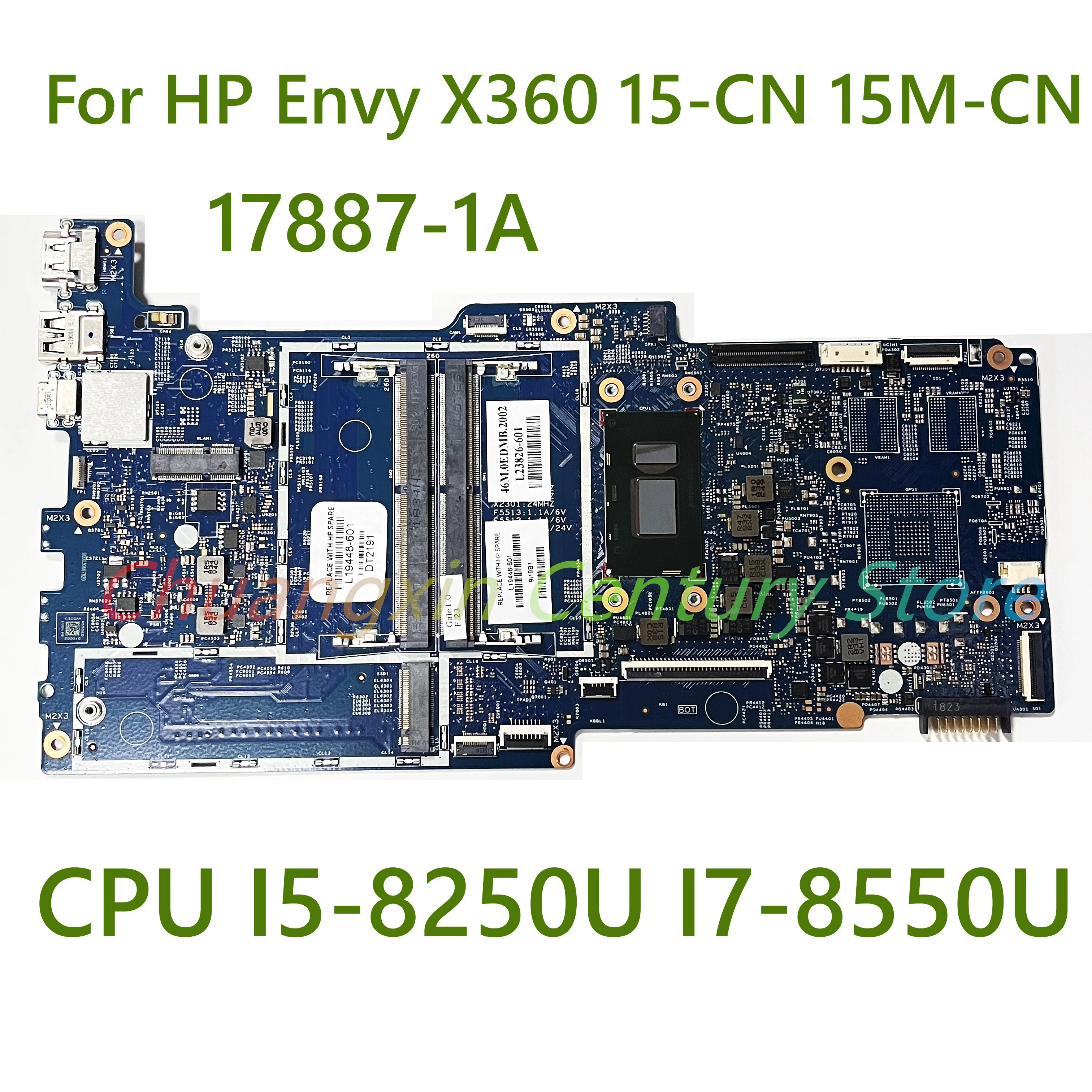 Материнская плата для ноутбука HP Eenvy X360 15-CN 15M-CN 17887-1A с процессором: Φ 100% протестирована Полная работа
Материнская плата для ноутбука HP Eenvy X360 15-CN 15M-CN 17887-1A с процессором: Φ 100% протестирована Полная работа