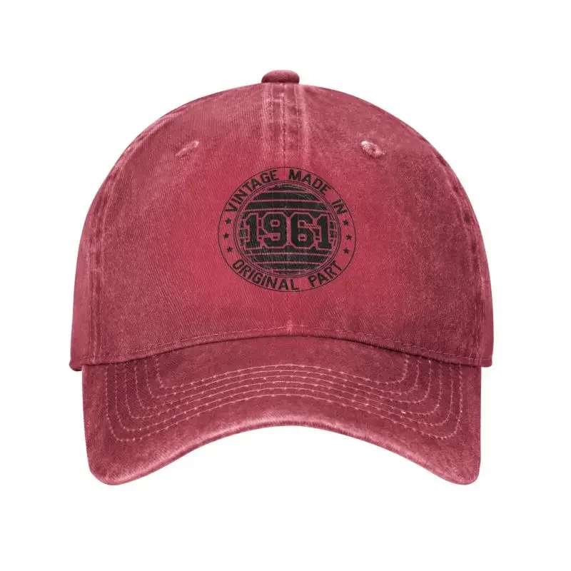 Custom Cotton Vintage Made In 1961 Original Part Birthday Gift Baseball Cap Sun Protection Men Women's Adjustable Dad Hat Autumn
Custom Cotton Vintage Made In 1961 Original Part Birthday Gift Baseball Cap Sun Protection Men Women's Adjustable Dad Hat Autumn