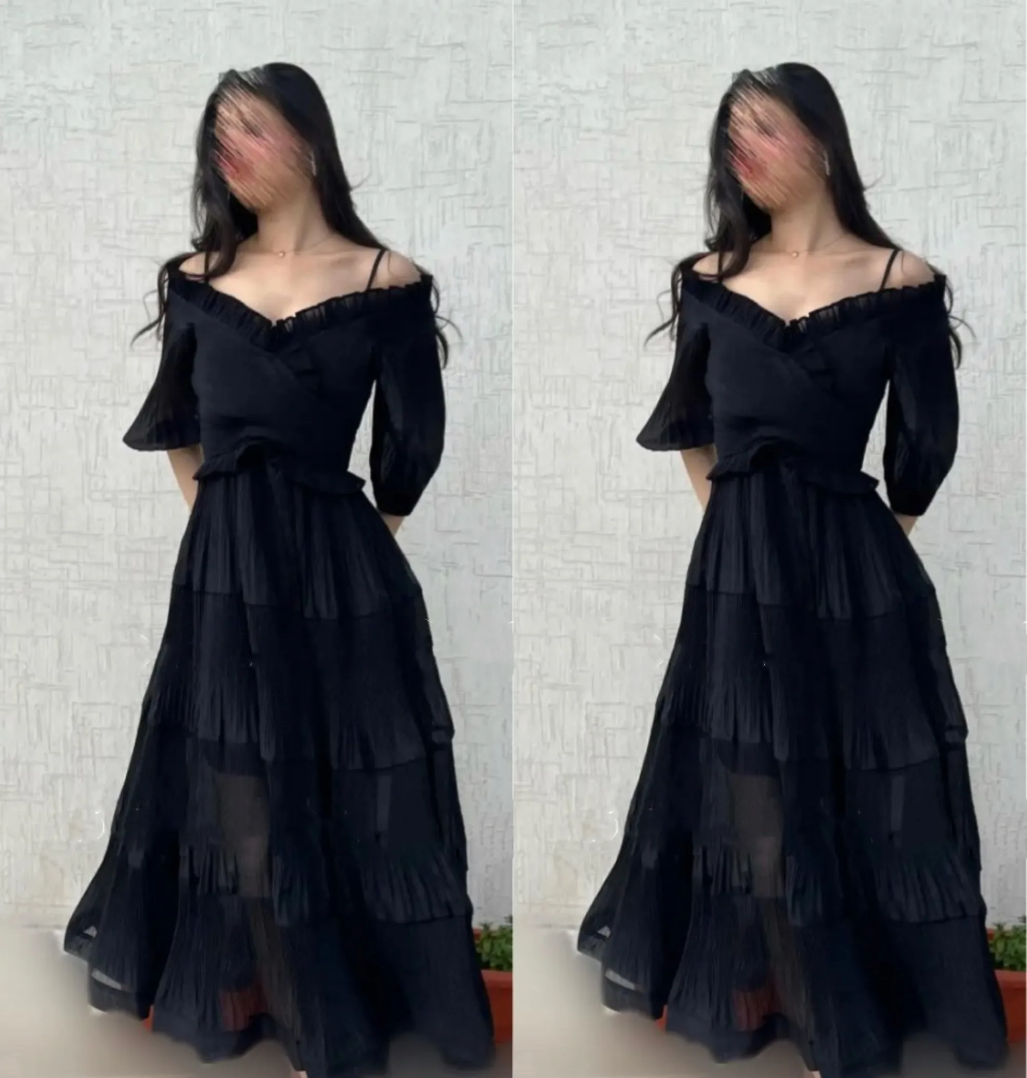 Black A Line Long Prom Dresses Off Shoulder Half Sleeves Evening Party Gowns Saudi Arabia Women Wear Robes De Cocktail Dress
Black A Line Long Prom Dresses Off Shoulder Half Sleeves Evening Party Gowns Saudi Arabia Women Wear Robes De Cocktail Dress