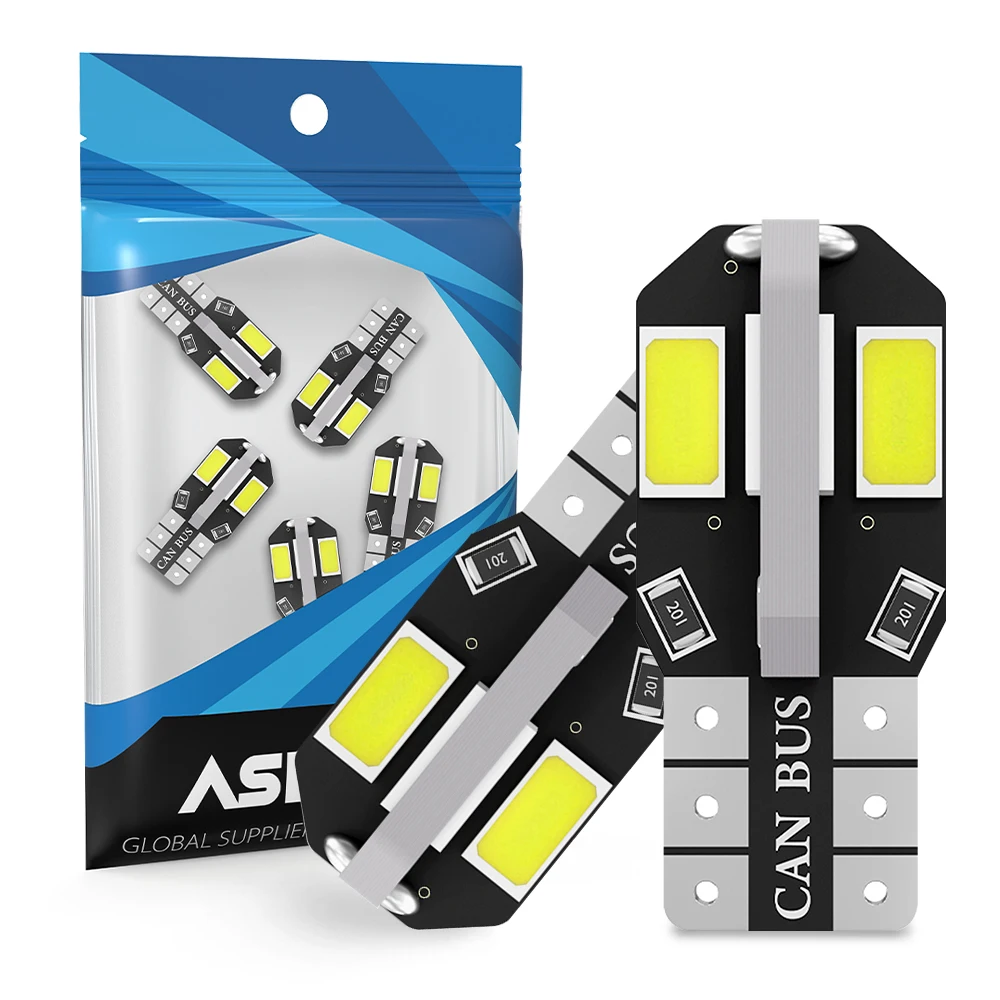 2PCS Car Interior Bulb W5W T10 LED 5630 8SMD Canbus Error Free 12V 194 168 Map Dome Lights Parking Light Auto Signal Lamp Warm
2PCS Car Interior Bulb W5W T10 LED 5630 8SMD Canbus Error Free 12V 194 168 Map Dome Lights Parking Light Auto Signal Lamp Warm