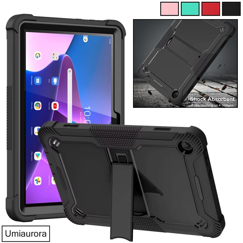 

For Lenovo Tab M10 3rd Gen 10.1 TB328FU TB328XU TB-X306F Xiaoxin Pad 10.6 2022 TB125FU TB128FU Armor Case Stand Shockproof Cover