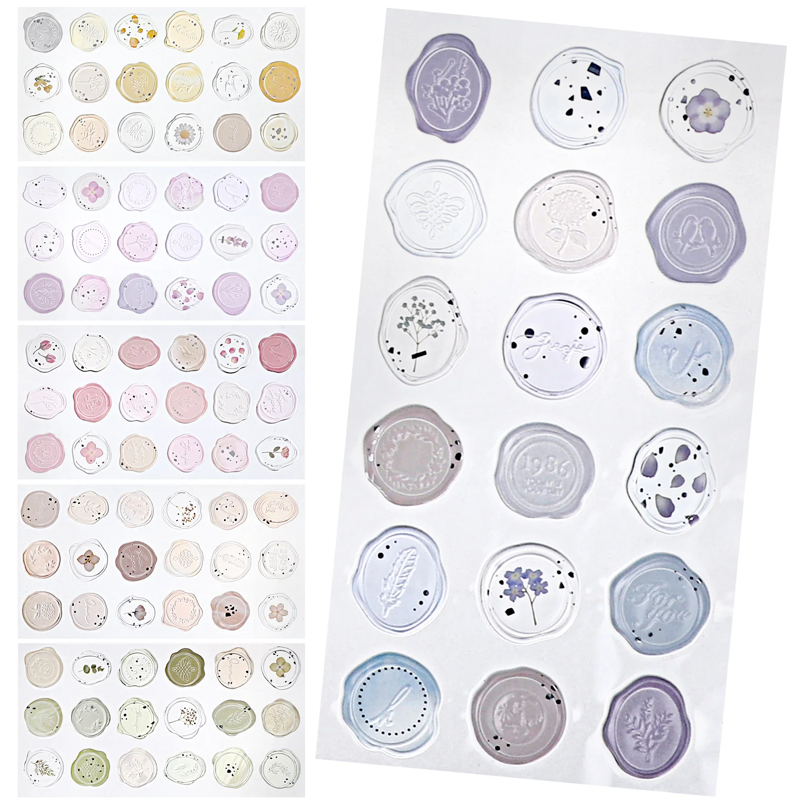 6 Sheets Wedding Favors Wax Seal Stamp Envelope Sticker Seals Gift Box Sealant Stickers Small Decals
6 Sheets Wedding Favors Wax Seal Stamp Envelope Sticker Seals Gift Box Sealant Stickers Small Decals