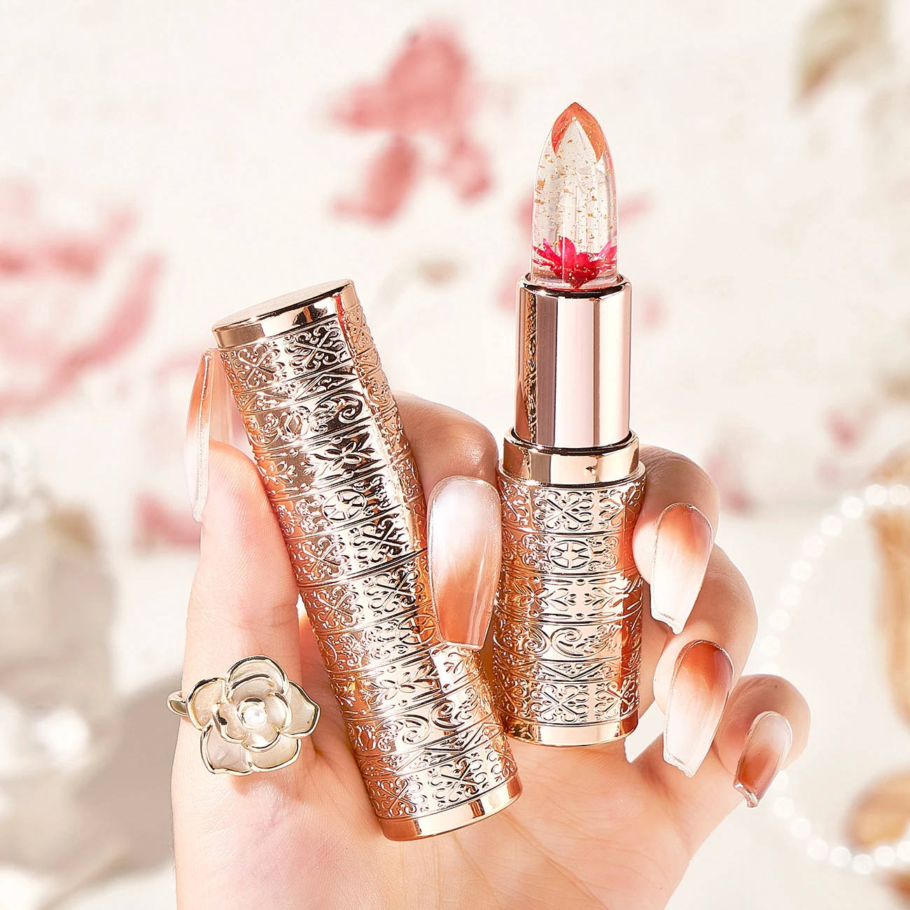 Petal Jelly Color Changing Lipstick Transparent Waterproof Long Lasting Lipstick Temperature Color Changing Lip Balm Lips Care
Petal Jelly Color Changing Lipstick Transparent Waterproof Long Lasting Lipstick Temperature Color Changing Lip Balm Lips Care