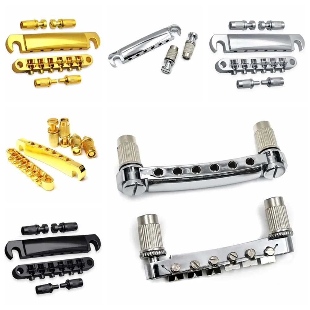 Golden Silver Guitar Bridge Tailpiece Kit Compatible Replacement Accessories Tune-O-Matic Bridge Tailpiece Zinc Alloy
Golden Silver Guitar Bridge Tailpiece Kit Compatible Replacement Accessories Tune-O-Matic Bridge Tailpiece Zinc Alloy