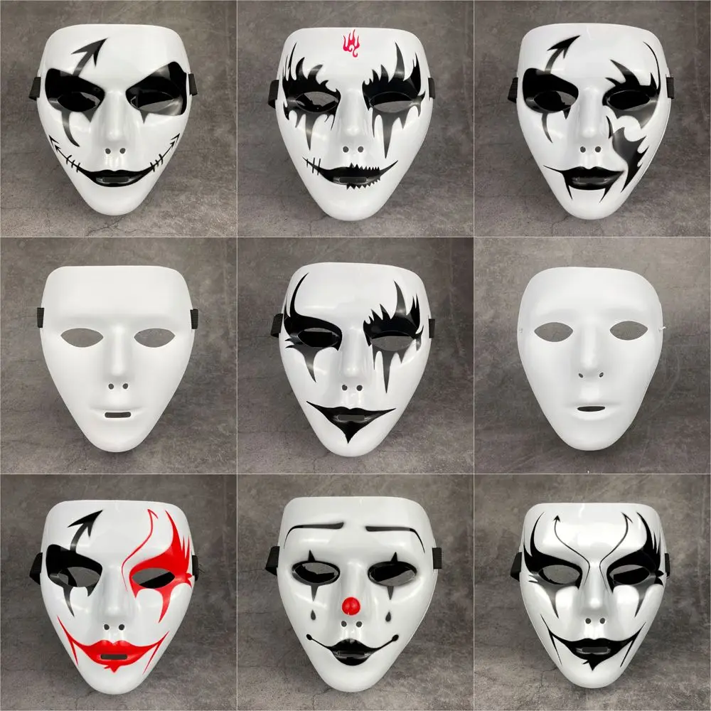 Party Mask Hot Selling Halloween Props Masquerade Full Face Mask Hip Hop Kids Hand-painted White Street Dance Men Women Mask
Party Mask Hot Selling Halloween Props Masquerade Full Face Mask Hip Hop Kids Hand-painted White Street Dance Men Women Mask