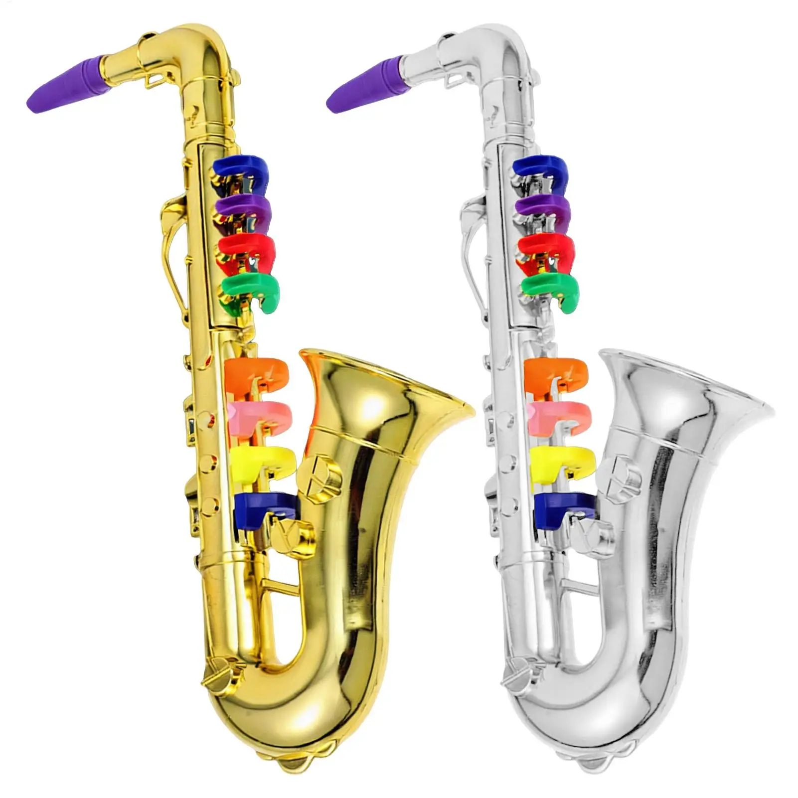 Kids Toy Saxophone Playable Musical Instrument Educational Lightweight Sax For Beginners, Party Birthday School Performance Kids Toy Saxophone Playable Musical Instrument Educational Lightweight Sax For Beginners, Party Birthday School Performance