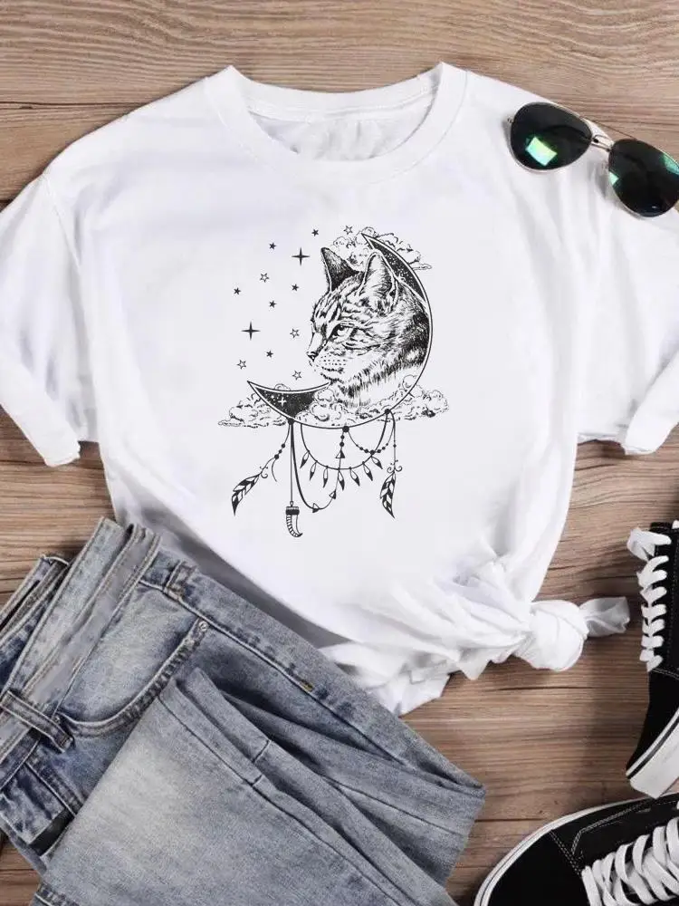Short Sleeve T Top T-shirts Women Tee Print Summer Cartoon Shirt Cat Feather 90s Vintage Female Graphic Fashion Clothing
Short Sleeve T Top T-shirts Women Tee Print Summer Cartoon Shirt Cat Feather 90s Vintage Female Graphic Fashion Clothing