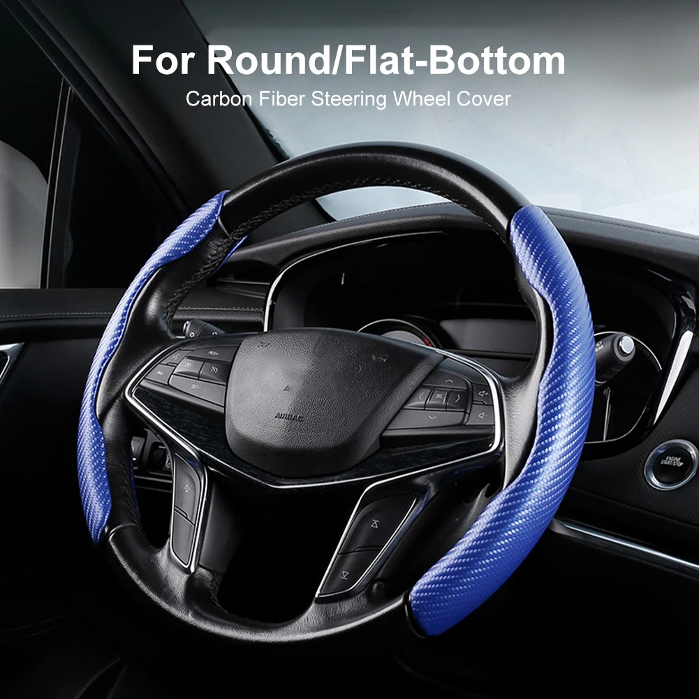 Universal Steering Wheel Cover Carbon Fiber Leather Anti-Slip 38cm/15" Steering Wheel Cover All Season Auto Interior Accessories
Universal Steering Wheel Cover Carbon Fiber Leather Anti-Slip 38cm/15" Steering Wheel Cover All Season Auto Interior Accessories