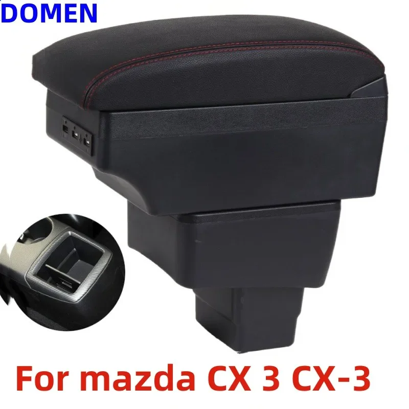 For Mazda CX-3 Armrest Retrofit For mazda 2 skyactiv version cx3 CX-3 Car Armrest Storage box car accessories Charging USB
For Mazda CX-3 Armrest Retrofit For mazda 2 skyactiv version cx3 CX-3 Car Armrest Storage box car accessories Charging USB