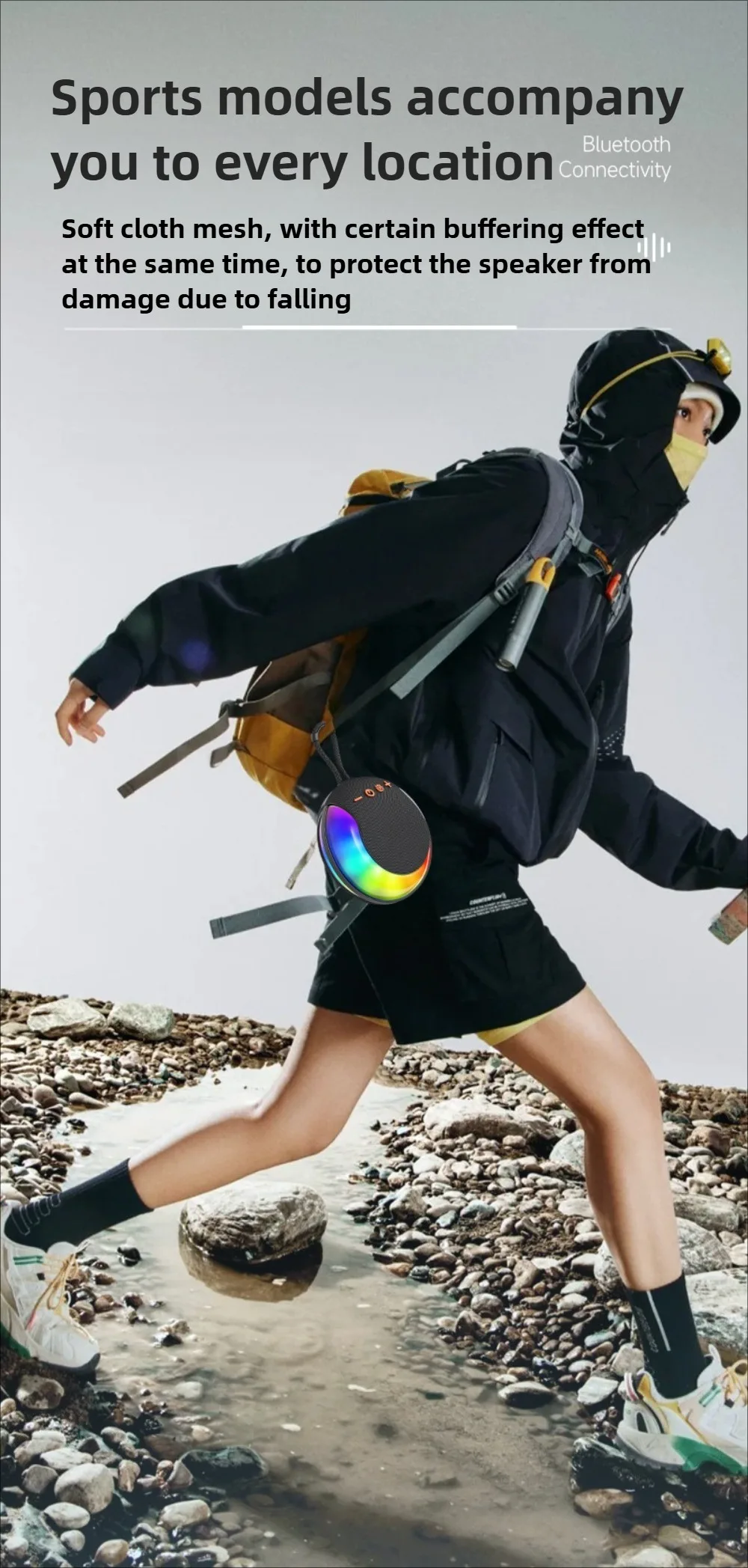 OKOPwirelessAltavoz Bluetooth portátilAltavoz Bluetooth para acampar Altavoz para caminar Reproductor de música estéreo inalámbrico TF USB Altavoces LED OKOPwirelessAltavoz Bluetooth portátilAltavoz Bluetooth para acampar Altavoz para caminar Reproductor de música estéreo inalámbrico TF USB Altavoces LED