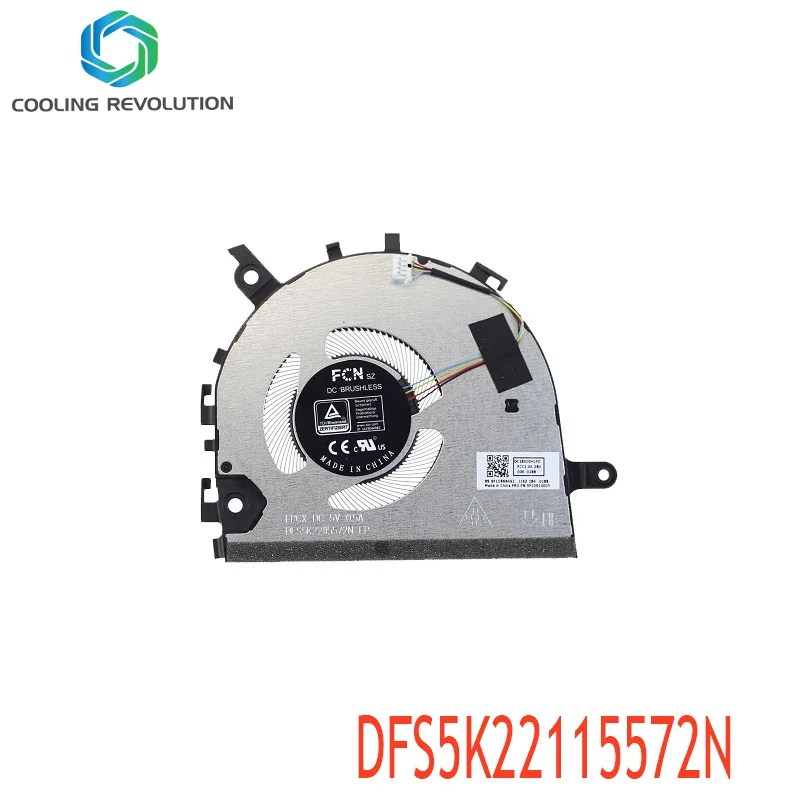 Laptop CPU Cooling Fan DFS5K22115572N DC5V 0.5A 4Pin for Lenovo V14 G3 ABA 82TU V14 G3 IAP 82TS FRU 5F10S14005
Laptop CPU Cooling Fan DFS5K22115572N DC5V 0.5A 4Pin for Lenovo V14 G3 ABA 82TU V14 G3 IAP 82TS FRU 5F10S14005