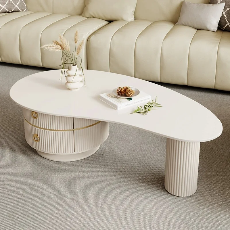 Irregular Aesthetic Storage Coffee Table Luxury Nordic Simple Minimalist White Coffee Table Mobile Modern Mesa Auxiliar Home
Irregular Aesthetic Storage Coffee Table Luxury Nordic Simple Minimalist White Coffee Table Mobile Modern Mesa Auxiliar Home