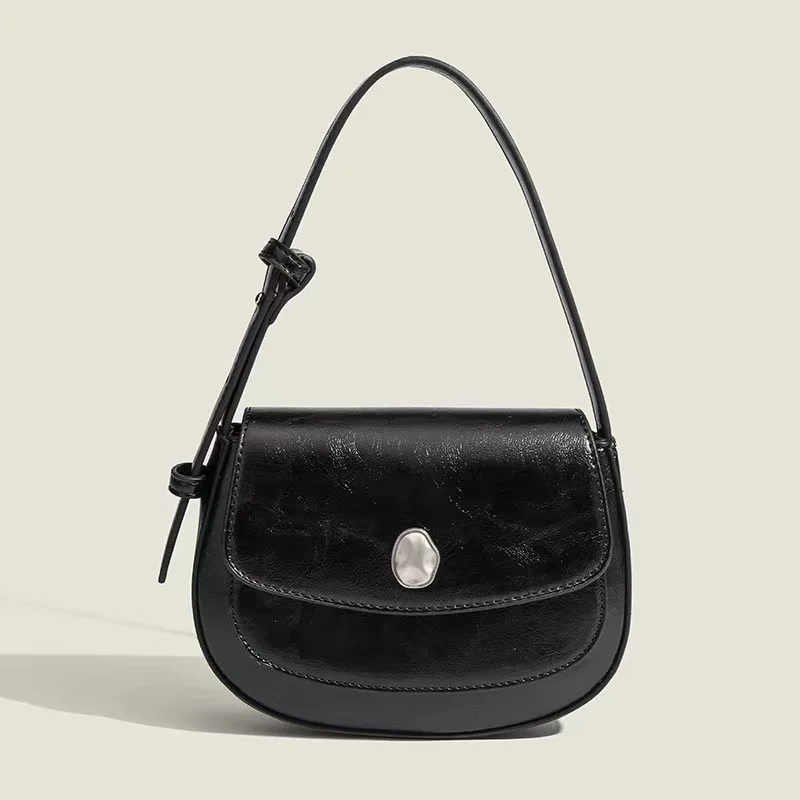 

New Niche Designer Luxury Retro Saddle Bag Exquisite And Versatile Handbag High-end Casual And Simple Armpit Bag Cross-body Bag