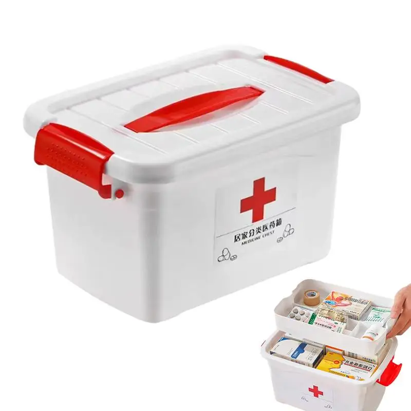 First Aid Kit CaseMedicine Storage Box ABS Portable Plastic Large Emergency Medicine Box Drugs Storage Box Storage Container
First Aid Kit CaseMedicine Storage Box ABS Portable Plastic Large Emergency Medicine Box Drugs Storage Box Storage Container