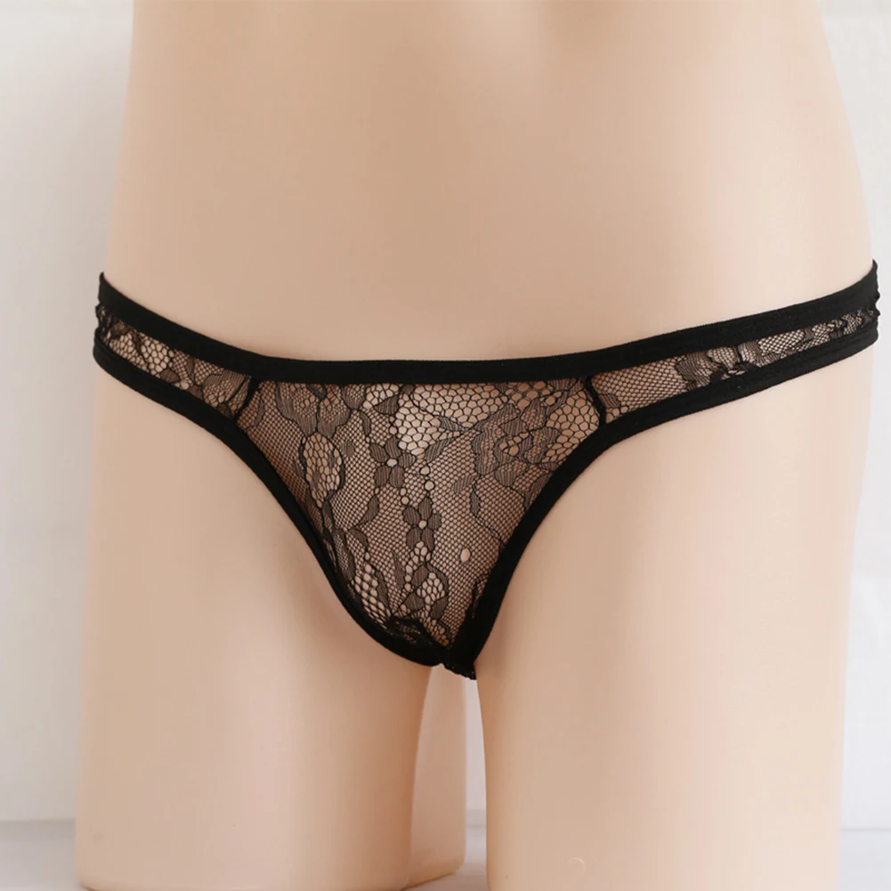 Mens Sissy Pouch Panties Lace Floral Thongs G-String Bikini Underwear Transparent Briefs Low Rise Lingerie T-Back
Mens Sissy Pouch Panties Lace Floral Thongs G-String Bikini Underwear Transparent Briefs Low Rise Lingerie T-Back