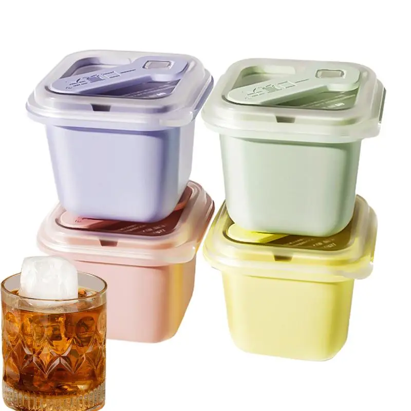 4PCS Homemade Popsicles Molds Reusable Square Ice Cube Makers With Removable Lid Ice Pop Molds Storage Container Kitchen Gadgets
4PCS Homemade Popsicles Molds Reusable Square Ice Cube Makers With Removable Lid Ice Pop Molds Storage Container Kitchen Gadgets