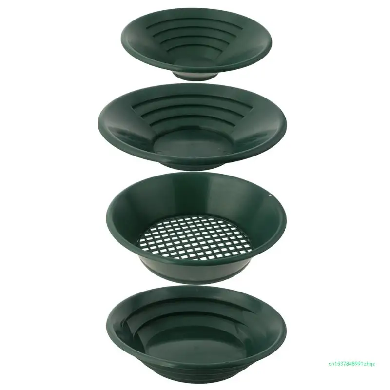 Professional Green Gold Mining Pans for Gold Prospecting Outdoor Tool 4 Pieces/set Plastic Washing Cleaning Pan Useful
Professional Green Gold Mining Pans for Gold Prospecting Outdoor Tool 4 Pieces/set Plastic Washing Cleaning Pan Useful