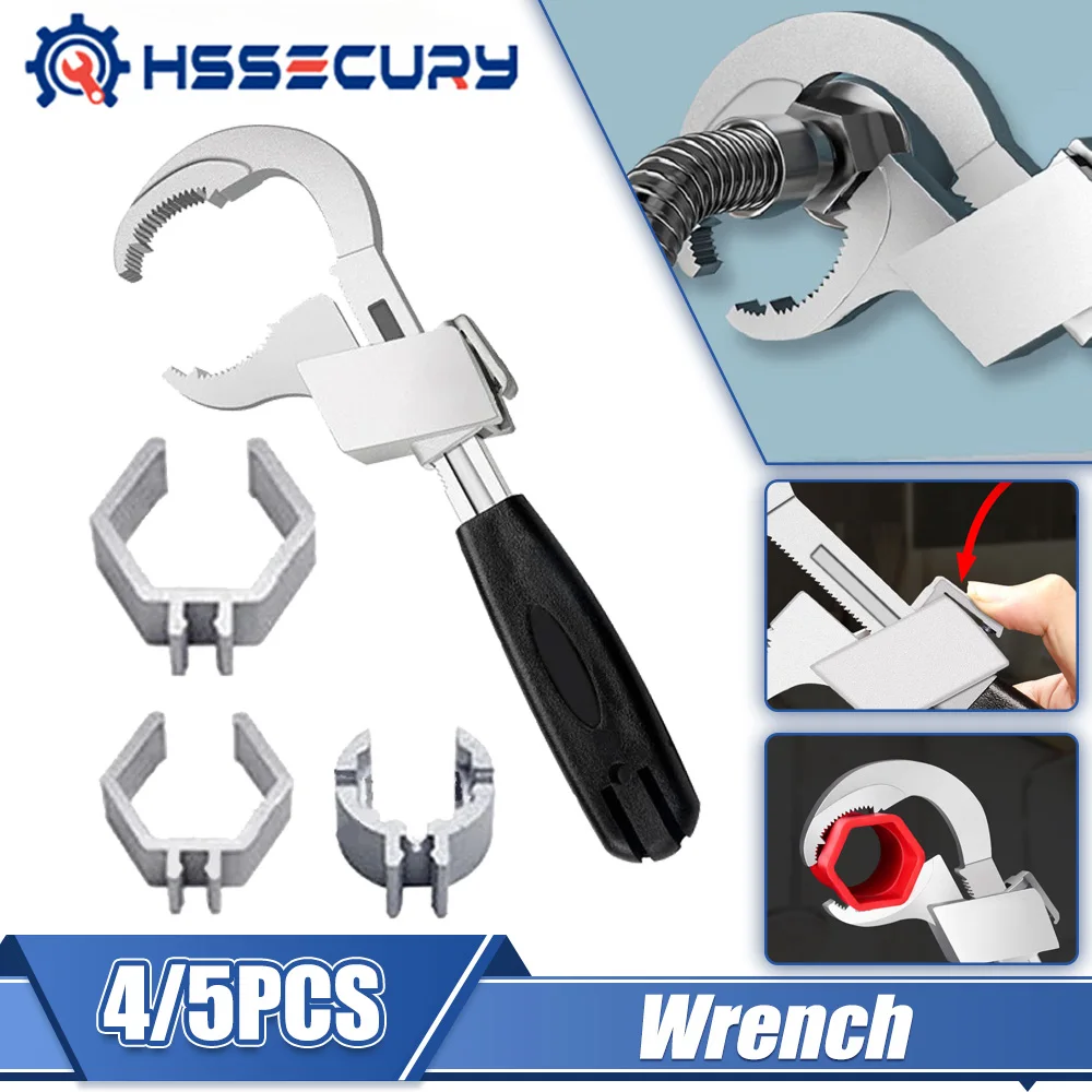 Multifunctional Double Ended Wrench Universal Aluminium Alloy Open End Spanner Bathroom Plumbing Faucet And Sink Repair Tools
Multifunctional Double Ended Wrench Universal Aluminium Alloy Open End Spanner Bathroom Plumbing Faucet And Sink Repair Tools