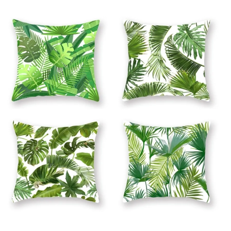 

Tropical Plants Leaves Pillows Cover Decorative Modern Simple Sofa Bed Home nature cushions personalized gift 2023 F0448