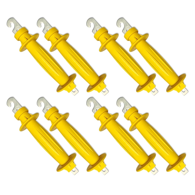 8-Pack Electric Fence Rubber Gate, Electric Fence Spring Handle, Insulated Plastic Handle, Yellow Rubber Gate Handle Fence Parts
8-Pack Electric Fence Rubber Gate, Electric Fence Spring Handle, Insulated Plastic Handle, Yellow Rubber Gate Handle Fence Parts