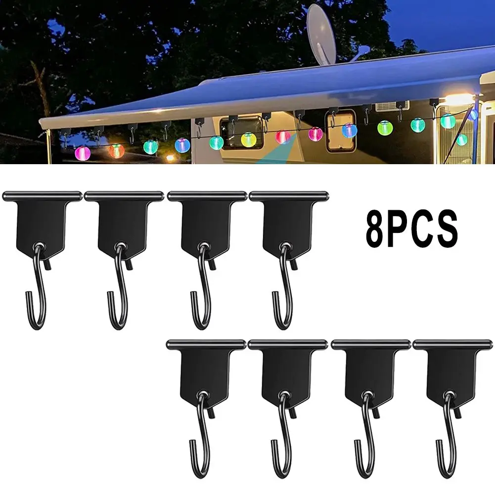 8pc S Shaped Camping Awning Hooks Rack With Holes RV Tent Hangers Light Party Hangers For Caravan Camper Van Accessories
8pc S Shaped Camping Awning Hooks Rack With Holes RV Tent Hangers Light Party Hangers For Caravan Camper Van Accessories