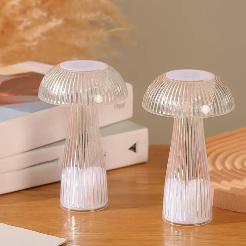 

Mushroom Decor Light Romantic Bedside Desk LED Lamp Ornament For Room Nursery Study Room Bedroom Desktop Decoration Gifts