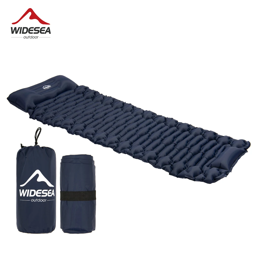 

Outdoor Inflatable Mattress Self-Inflating Camping Sleeping Pad Pillow Air Cushion Built-in Pump Travel Hiking Bed Backpacking