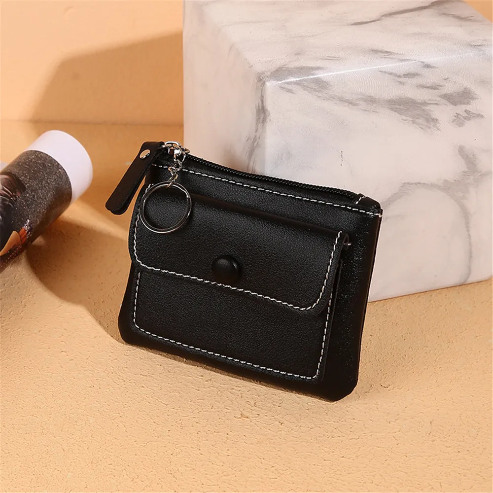 PU Leather Black Coin Purse Mini Change Purses Kids Coin Pocket Wallets Card Holder Zipper Pouch Card Holder Keychain Wallet
PU Leather Black Coin Purse Mini Change Purses Kids Coin Pocket Wallets Card Holder Zipper Pouch Card Holder Keychain Wallet