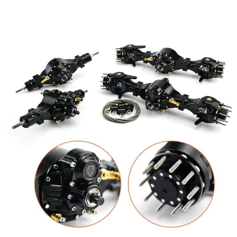 

LESU Metal Axles Differential Locks 1/14 RC 8X8 DIY Tractor Truck Tamiyay Model Spare Parts Toys for Boy Th02053-Smt3