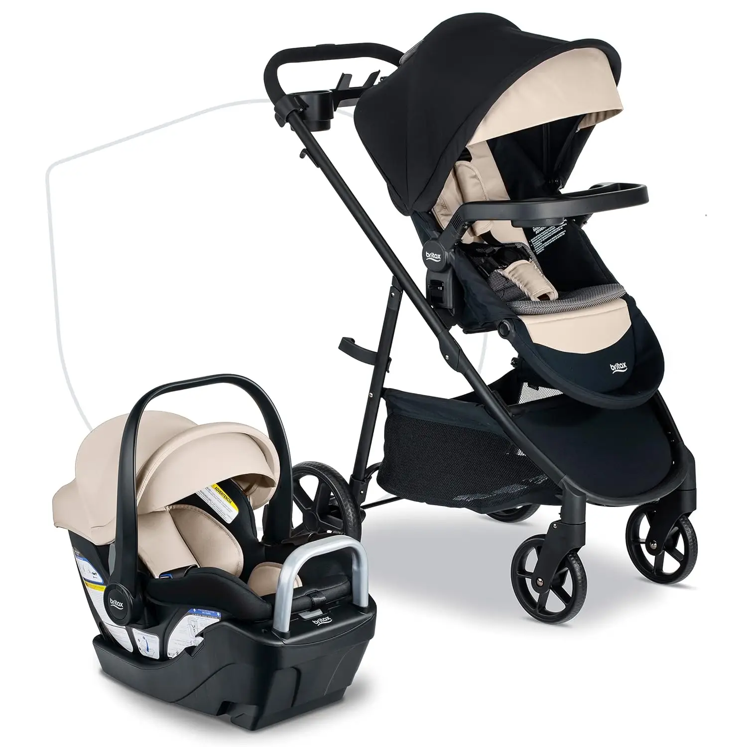 

Willow Brook S+ Baby Travel System, Infant Car Seat and Stroller Combo with Alpine Base, Technology