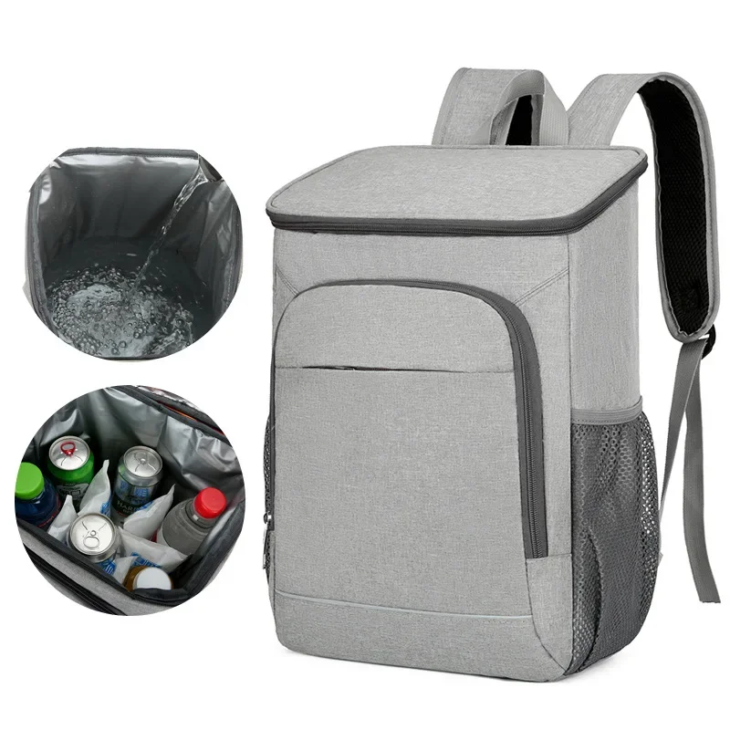 

Large Capacity Lunch Backpack Picnic Insulated Bag Leak Proof Thermal Outdoor Picnic Bag Picnic Food Beverage Storage Bag Hot