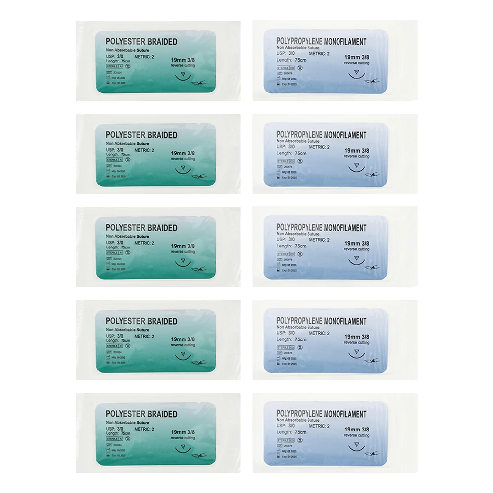 10 Pcs Sewing Kit Medical Education Suture Practice Tool Suturing Thread with Needle Polypropylene Used
10 Pcs Sewing Kit Medical Education Suture Practice Tool Suturing Thread with Needle Polypropylene Used