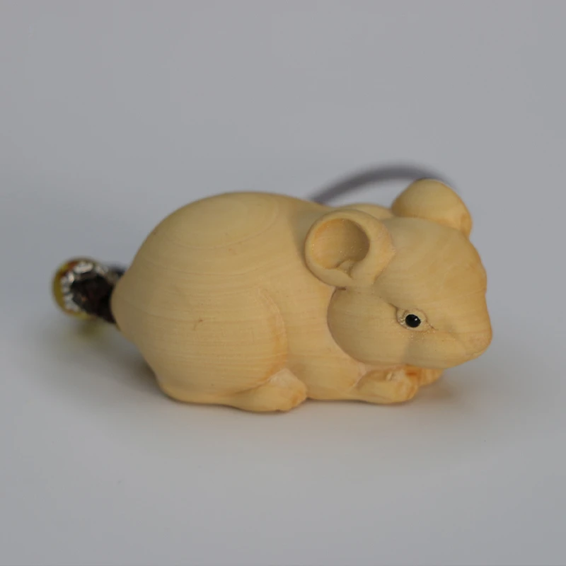 Boxwood carved animal mouse handle piece 12 zodiac rat small decoration piece men carry around a large leaf boxwood
Boxwood carved animal mouse handle piece 12 zodiac rat small decoration piece men carry around a large leaf boxwood