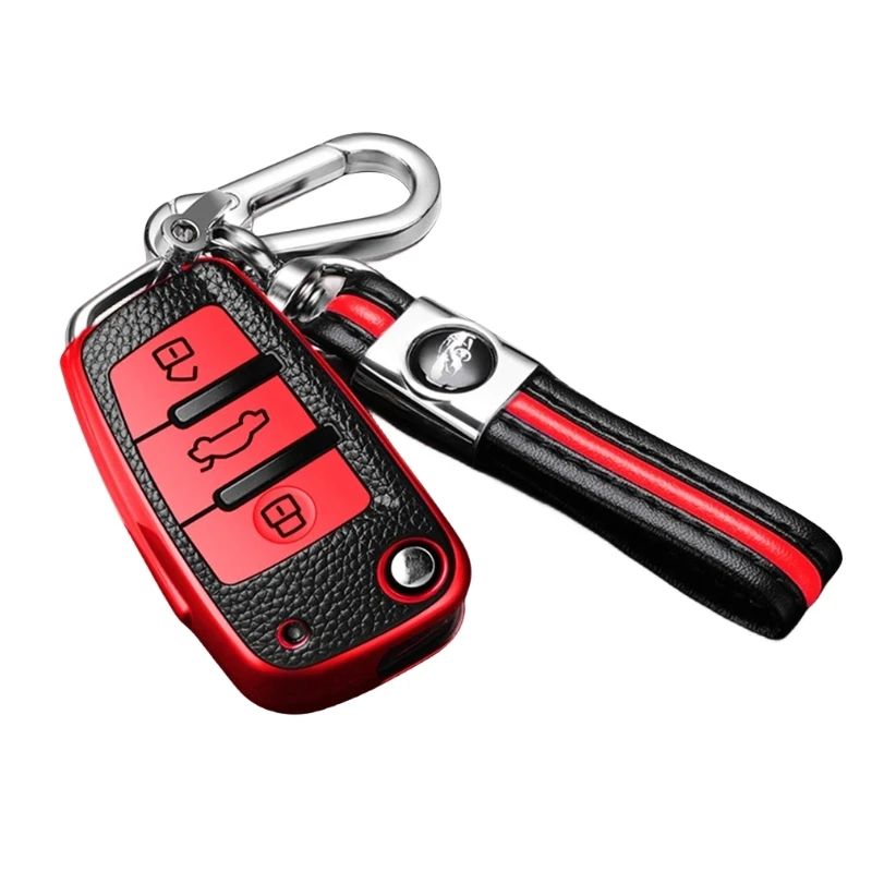Leather TPU Car Key Cover Case For Audi A3 8L 8P A4 B6 B7 B8 A6 C5 C6 4F RS3 Q3 Q7 TT 8L 8V S3 Auto Shell Keychain Accessories
Leather TPU Car Key Cover Case For Audi A3 8L 8P A4 B6 B7 B8 A6 C5 C6 4F RS3 Q3 Q7 TT 8L 8V S3 Auto Shell Keychain Accessories