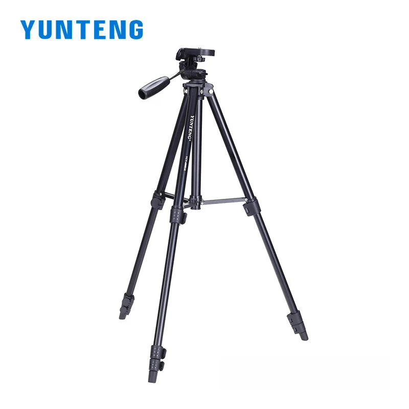 

Yunteng 681 Tripod Head Set Portable Aluminium Alloy Triangle Stand Projector Holder [send mobile phone clip].