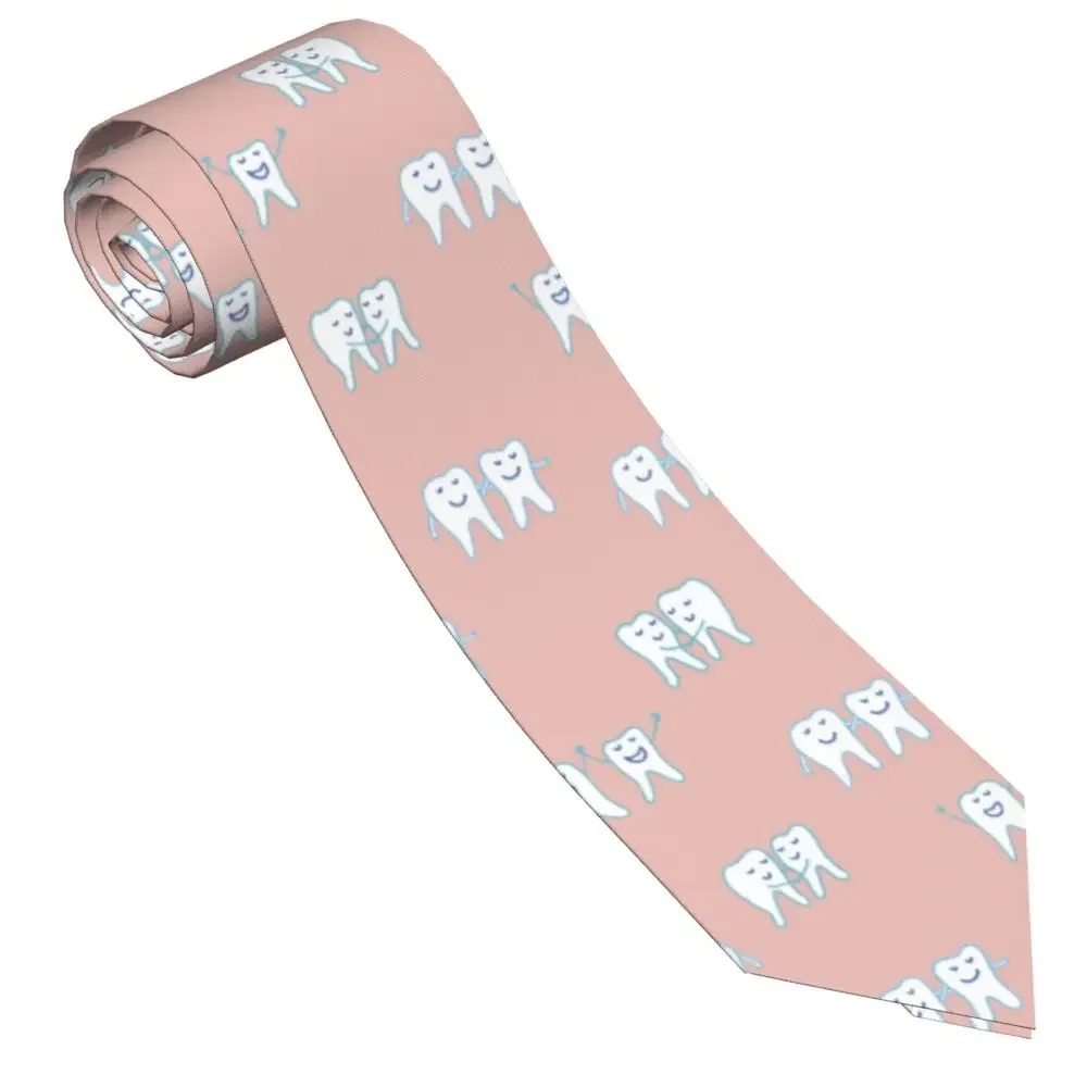 

Милые галстуки с зубцами для мужчин и женщин, тонкий полиэфирный узкий 8 см, мультяшный шейный галстук для мужчин, ежедневная одежда