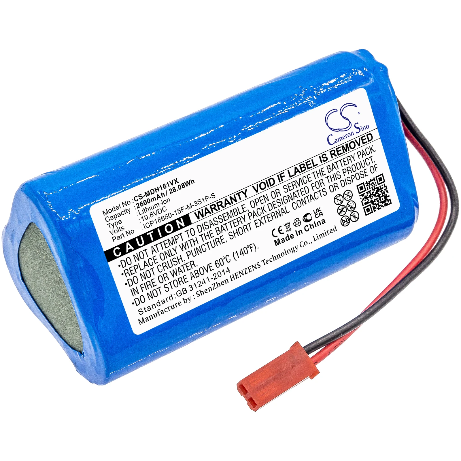 Вакуумная батарея CS для Medion MD16192 Easyhome SR3001 Evolution SR2001, подходит для фотографий, 2600 мАч, литий-ионный аккумулятор 10,80 в
Вакуумная батарея CS для Medion MD16192 Easyhome SR3001 Evolution SR2001, подходит для фотографий, 2600 мАч, литий-ионный аккумулятор 10,80 в