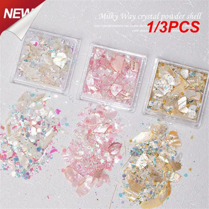 1/3PCS Mix Nail Glitter Sequins Natural Shells 3D Sparkling Nail Jewelry Nail Art Decorations Colorful Shell Nail Art Design
1/3PCS Mix Nail Glitter Sequins Natural Shells 3D Sparkling Nail Jewelry Nail Art Decorations Colorful Shell Nail Art Design