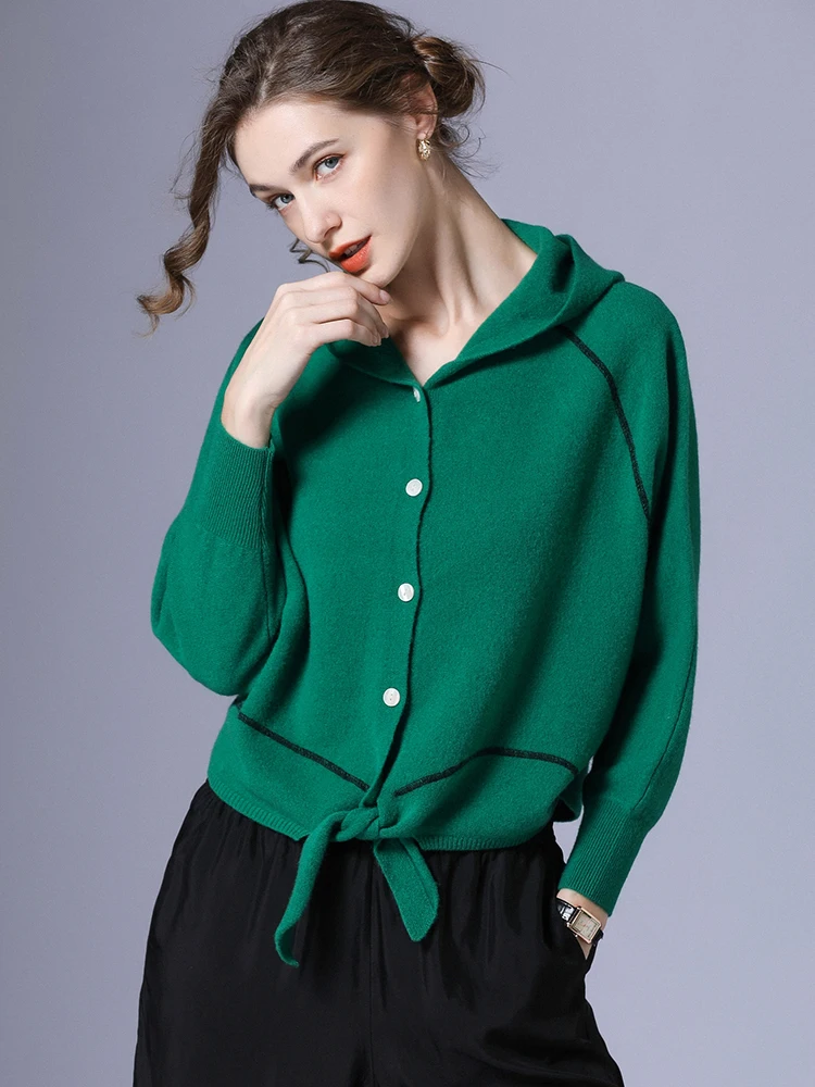 Autumn Winter Loose Casual Long Sleeve Short Jacket Korean Fashion Cardigan Coats Oversize Hooded Wool Knit Top Women Sweater
Autumn Winter Loose Casual Long Sleeve Short Jacket Korean Fashion Cardigan Coats Oversize Hooded Wool Knit Top Women Sweater