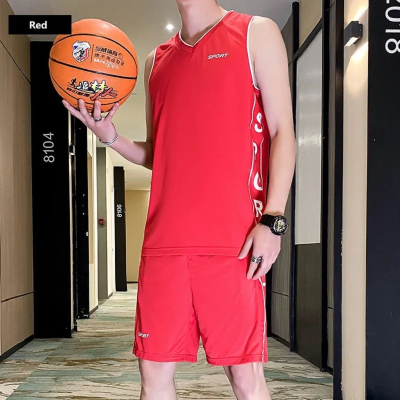 Tracksuit Plus Size Shorts Sports Suit Summer Quick-drying V-neck Vest Shorts 2 Piece Set Sleeveless T-shirt Ice Silk Men Sets
Tracksuit Plus Size Shorts Sports Suit Summer Quick-drying V-neck Vest Shorts 2 Piece Set Sleeveless T-shirt Ice Silk Men Sets