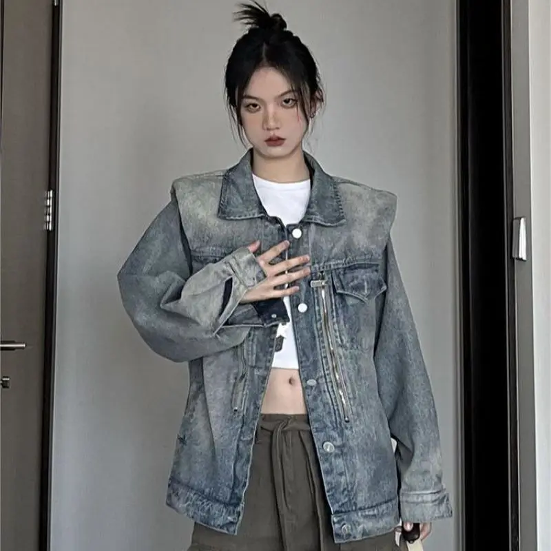2023 New Spring And Autumn Cowboy Coat Woman Jacket Retro Leisure Time Sense Of Design Versatile Free Shipping
2023 New Spring And Autumn Cowboy Coat Woman Jacket Retro Leisure Time Sense Of Design Versatile Free Shipping