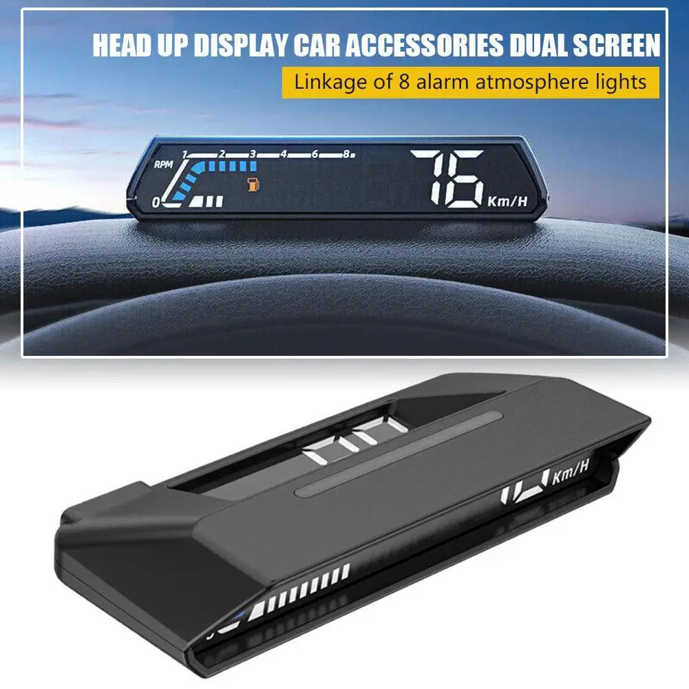 Multifunctional Car Head Up Display HUD Gauge Dual Dislay Screen Driving Computer Temperature Speedometer Car Accessories
Multifunctional Car Head Up Display HUD Gauge Dual Dislay Screen Driving Computer Temperature Speedometer Car Accessories