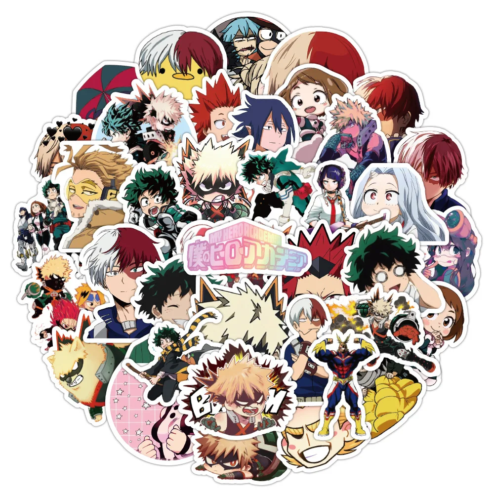 10/30/60PCS Japan Anime My Hero Academia Stickers Decals Waterproof Car Motorcycle Travel Luggage DIY Sticker Cool Toy for Kid
10/30/60PCS Japan Anime My Hero Academia Stickers Decals Waterproof Car Motorcycle Travel Luggage DIY Sticker Cool Toy for Kid