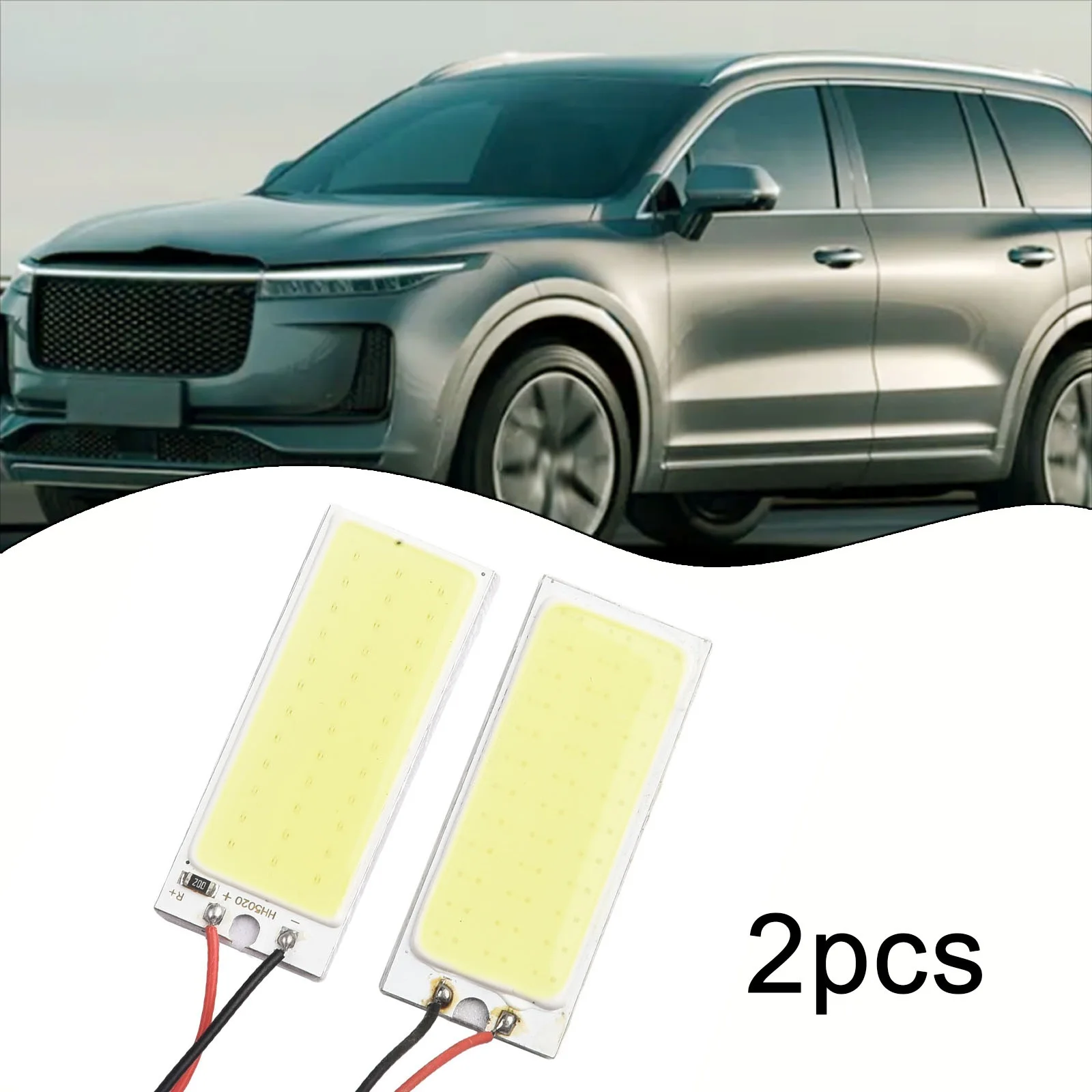 Car Interior Panel Lamps - 2pcs, Xenon HID White LEDs, 36 COB SMD LEDs, 12V DC, 5500K-6000K Color Temp
Car Interior Panel Lamps - 2pcs, Xenon HID White LEDs, 36 COB SMD LEDs, 12V DC, 5500K-6000K Color Temp