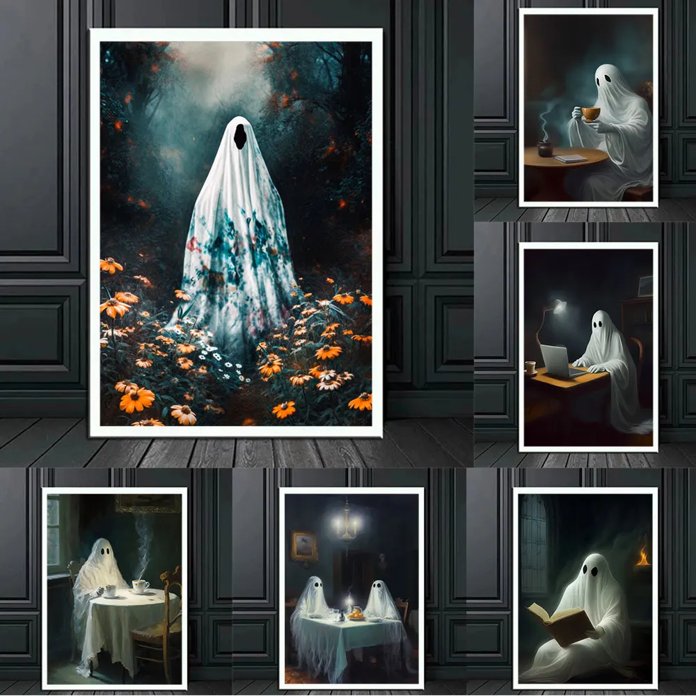 Gothic Halloween Ghost Of Gloom In The Jungle Dark Academia Posters Print Canvas Painting Wall Art Pictures for Room Home Decor
Gothic Halloween Ghost Of Gloom In The Jungle Dark Academia Posters Print Canvas Painting Wall Art Pictures for Room Home Decor