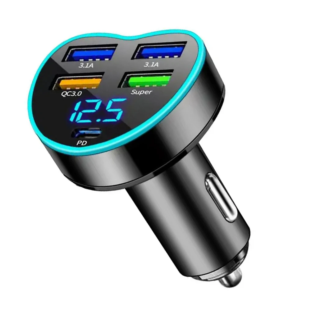 Hot Brand New Car Charger Charger 12-24V 5USB Black Convenient For Mobile Phone GPS Security In-Car Technology
Hot Brand New Car Charger Charger 12-24V 5USB Black Convenient For Mobile Phone GPS Security In-Car Technology